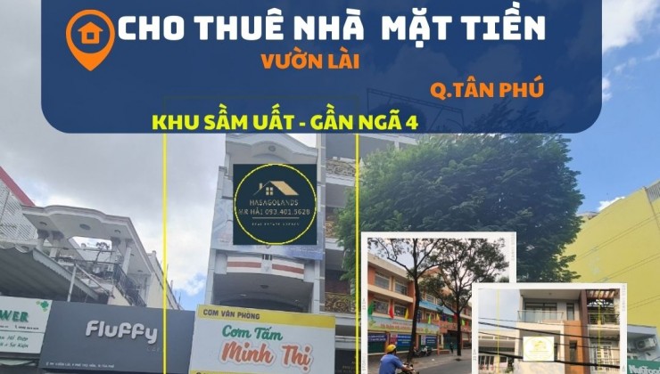 Cho thuê nhà Mặt Tiền Vườn Lài , 99m2, 3 LẦU, 33 triệu